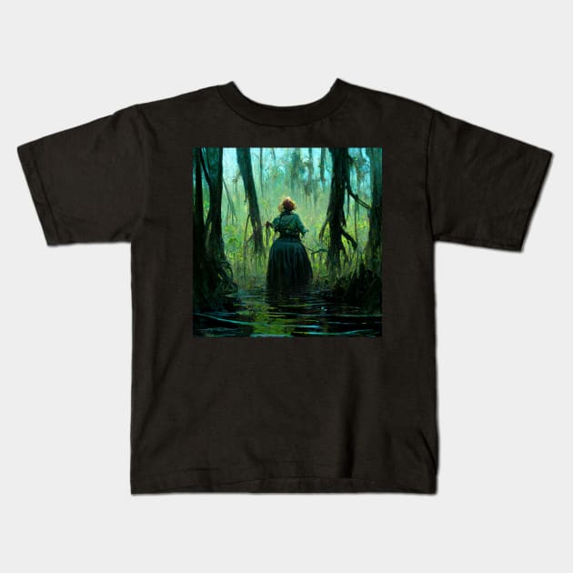 Lady of the Swamp - best selling Kids T-Shirt by bayamba